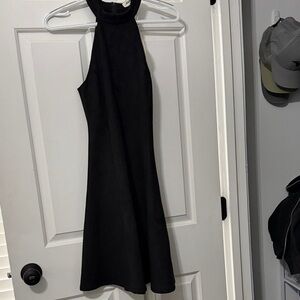 Alythea Classic Black Halter Dress